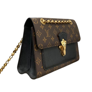 Victoire Shoulder Monogram Black GHW