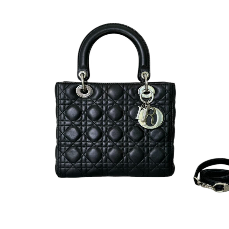 Lady Dior Medium Lambskin Black SHW