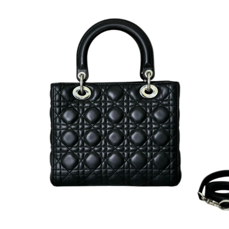 Lady Dior Medium Lambskin Black SHW