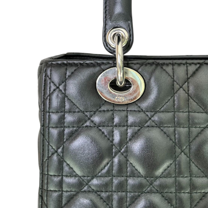 Lady Dior Medium Lambskin Black SHW