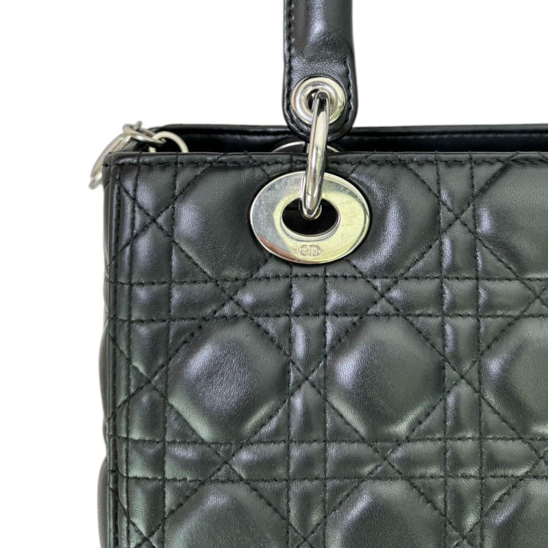 Lady Dior Medium Lambskin Black SHW