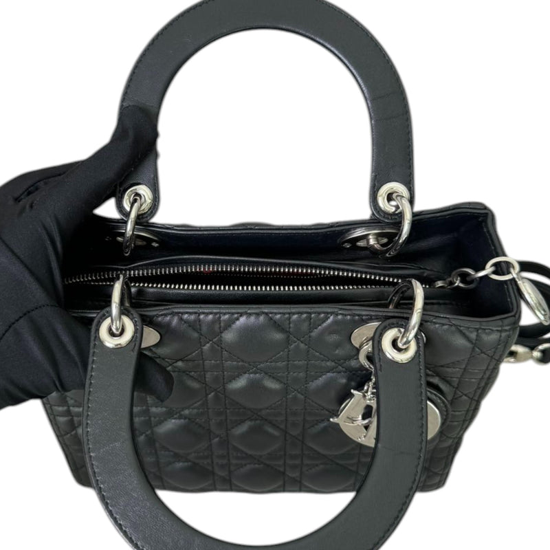 Lady Dior Medium Lambskin Black SHW