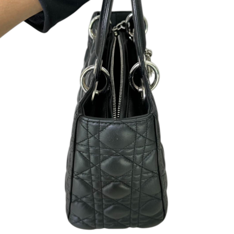 Lady Dior Medium Lambskin Black SHW