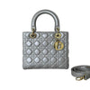 Mini Supple Lady Dior Studded Lambskin Black GHW