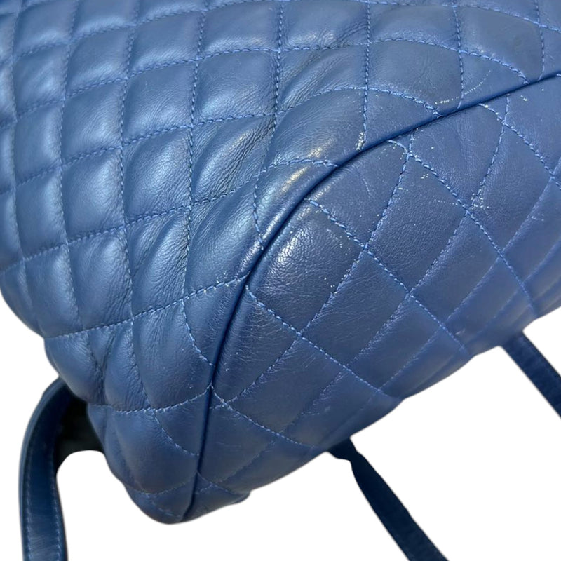 Urban Spirit Backpack Small Calfskin Quilted Blue GHW