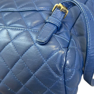 Urban Spirit Backpack Small Calfskin Quilted Blue GHW