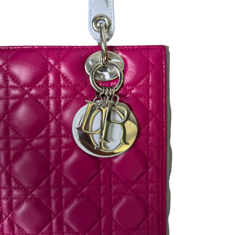 Lady Dior Tri-Color Medium Lambskin Quilted Multicolor SHW