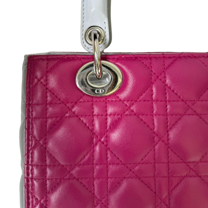 Lady Dior Tri-Color Medium Lambskin Quilted Multicolor SHW