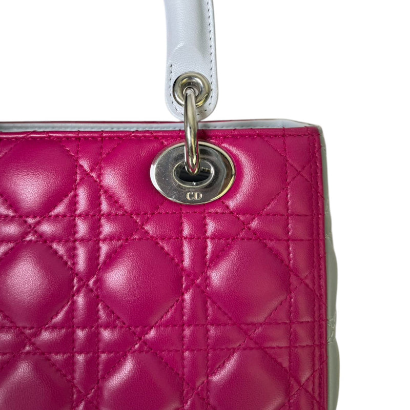 Lady Dior Tri-Color Medium Lambskin Quilted Multicolor SHW