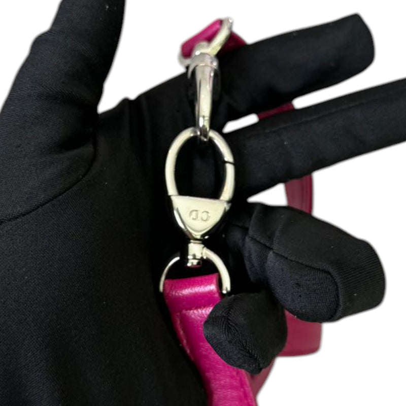 Lady Dior Bi-Color Medium Lambskin Grey Fuchsia SHW