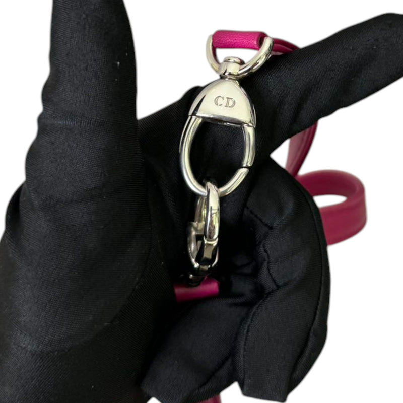 Lady Dior Bi-Color Medium Lambskin Grey Fuchsia SHW