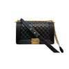 Medium Diana Lambskin Black GHW