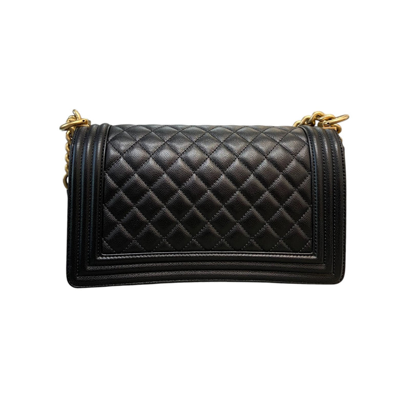 Boy Flap Medium Caviar Quilted Black GHW