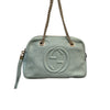 Mini GG Marmont Calfskin Matelasse Emerald Green GHW