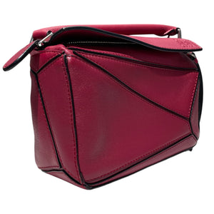 Puzzle Mini Shoulder Calfskin Quilted Red SHW