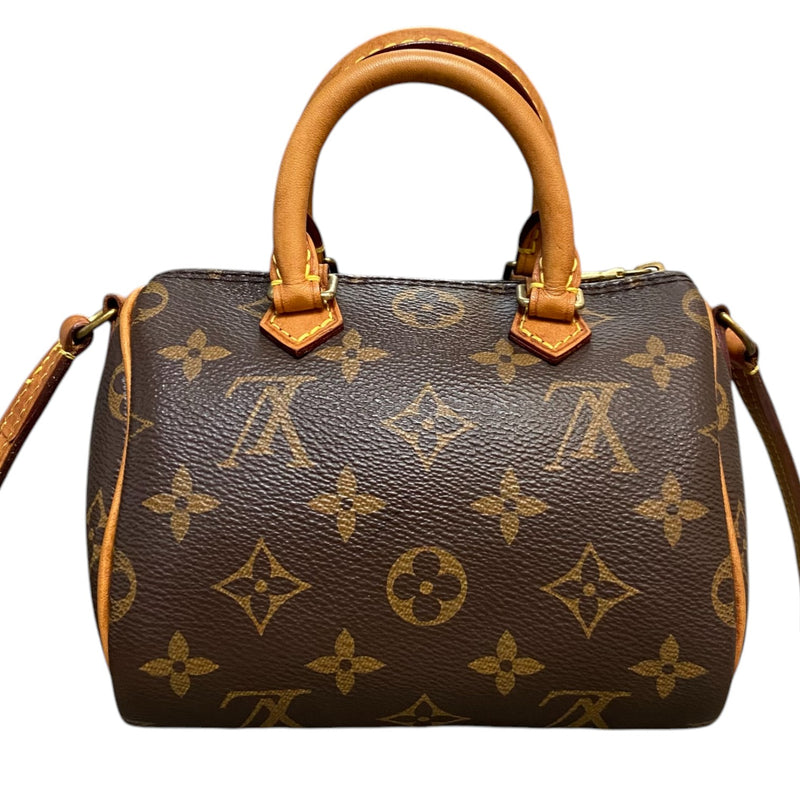 Nano Speedy Leather Monogram Brown GHW