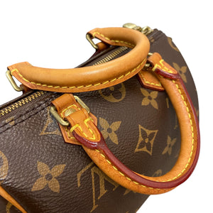 Nano Speedy Leather Monogram Brown GHW