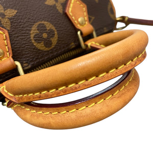 Nano Speedy Leather Monogram Brown GHW