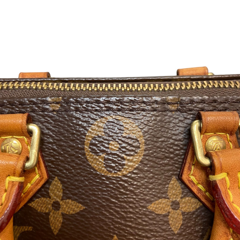 Nano Speedy Leather Monogram Brown GHW