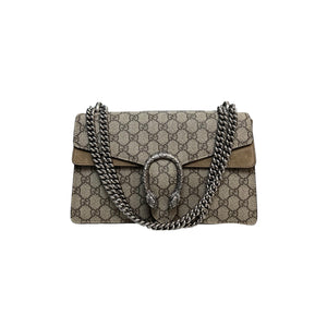 Dionysus Small GG Supreme Monogram Taupe RHW