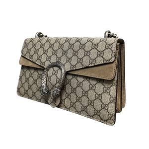 Dionysus Small GG Supreme Monogram Taupe RHW