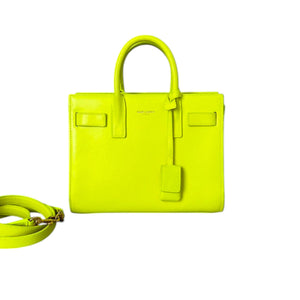 Sac De Jour Small Calfskin Neon Yellow GHW