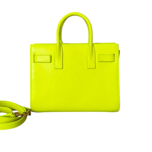 Sac De Jour Small Calfskin Neon Yellow GHW