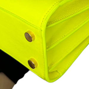 Sac De Jour Small Calfskin Neon Yellow GHW