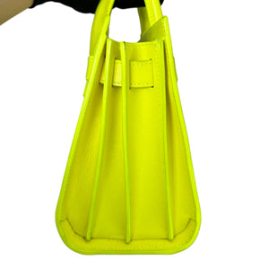 Sac De Jour Small Calfskin Neon Yellow GHW