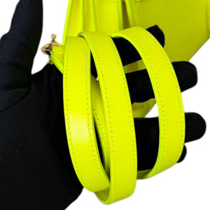 Sac De Jour Small Calfskin Neon Yellow GHW