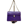 Celine Luggage Leather Tote Bag Purple