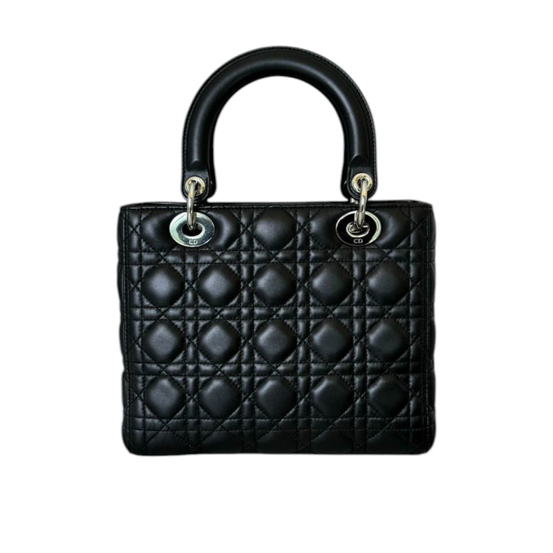 Lady Dior Medium Lambskin Black SHW