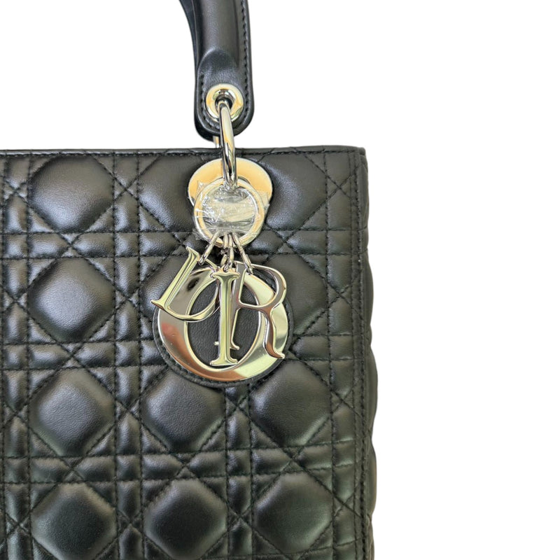 Lady Dior Medium Lambskin Black SHW