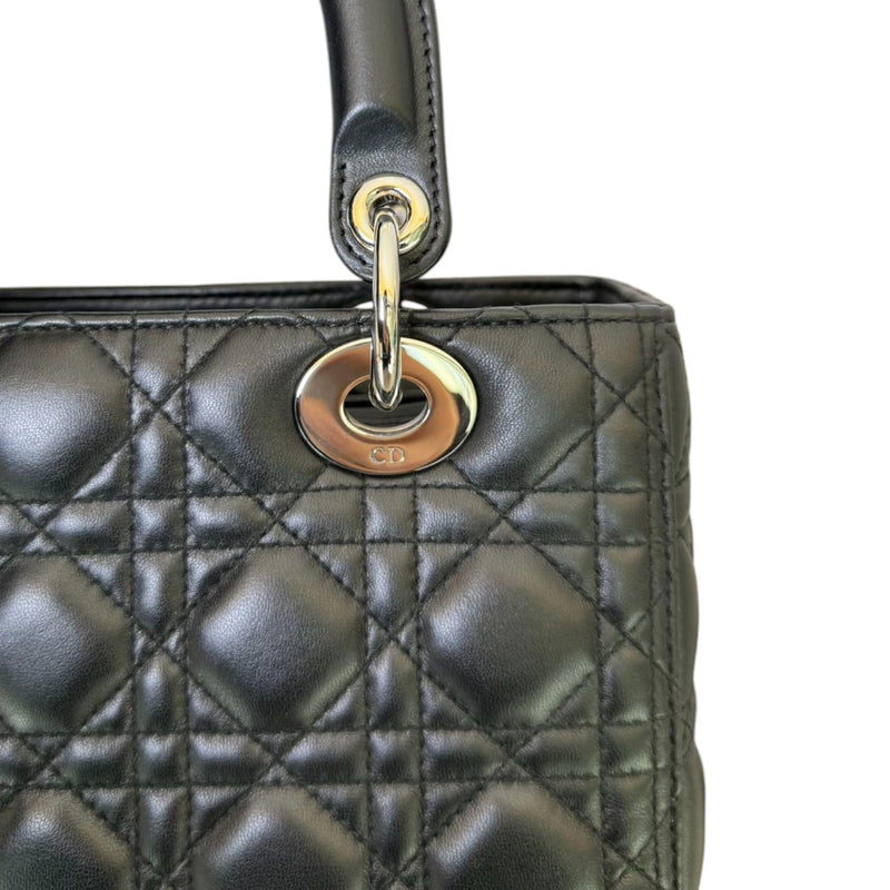 Lady Dior Medium Lambskin Black SHW