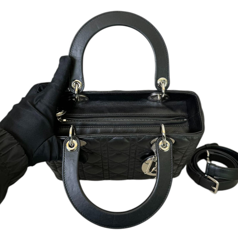 Lady Dior Medium Lambskin Black SHW