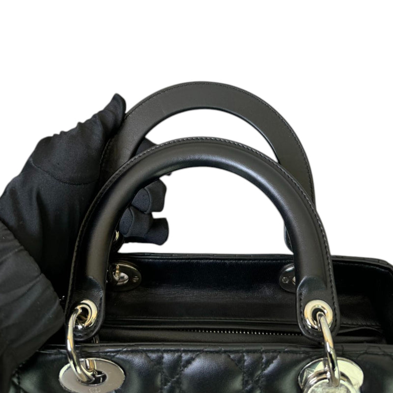 Lady Dior Medium Lambskin Black SHW