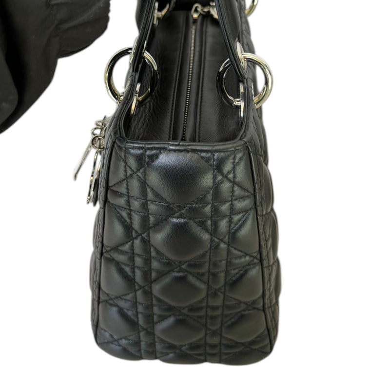 Lady Dior Medium Lambskin Black SHW