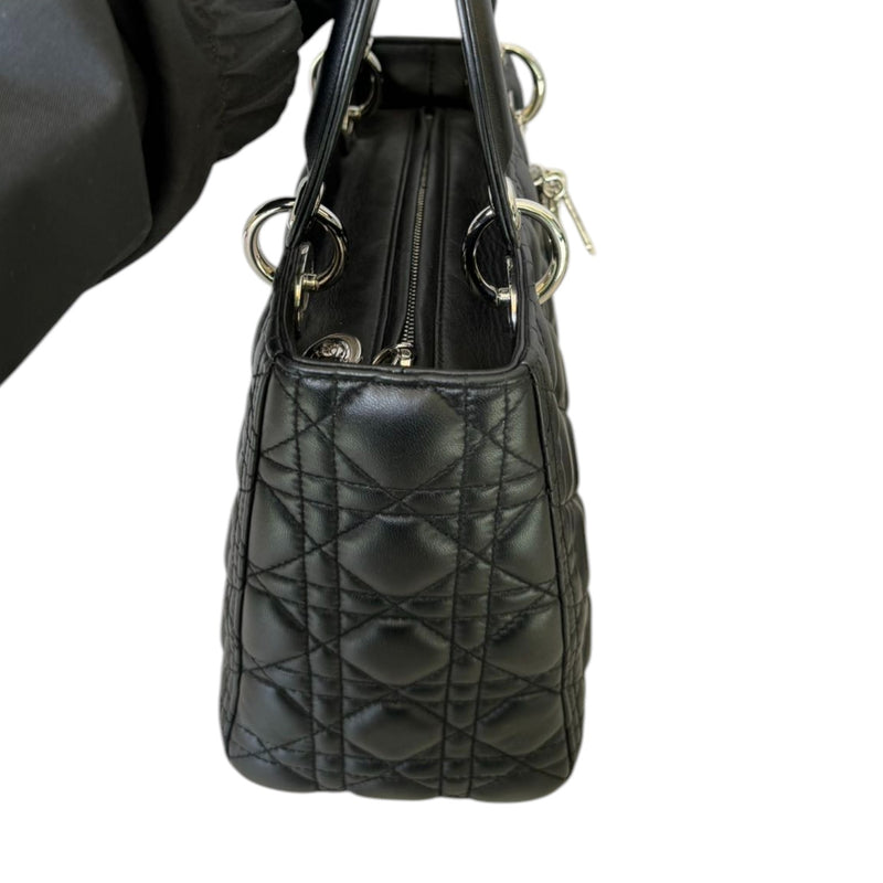 Lady Dior Medium Lambskin Black SHW