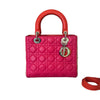 Lady Dior Mini Lizard Gradient Burgundy GHW