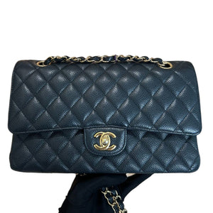 Classic Double Flap Medium Caviar Quilted Black GHW