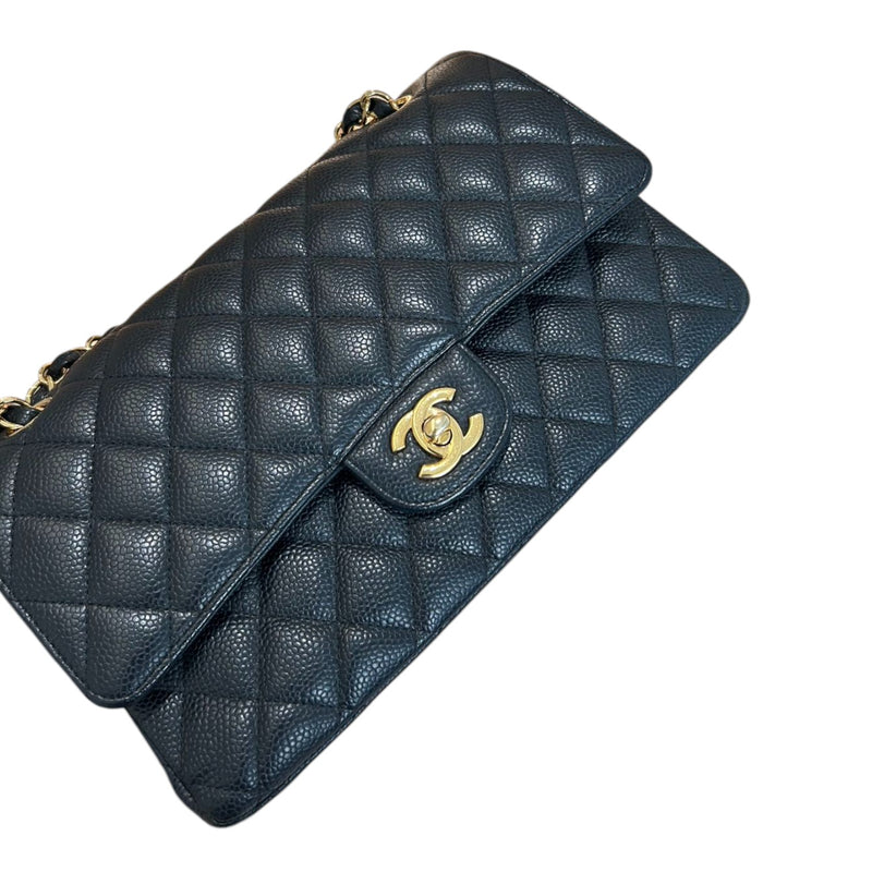 Classic Double Flap Medium Caviar Quilted Black GHW