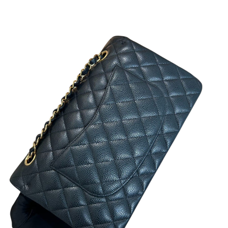 Classic Double Flap Medium Caviar Quilted Black GHW