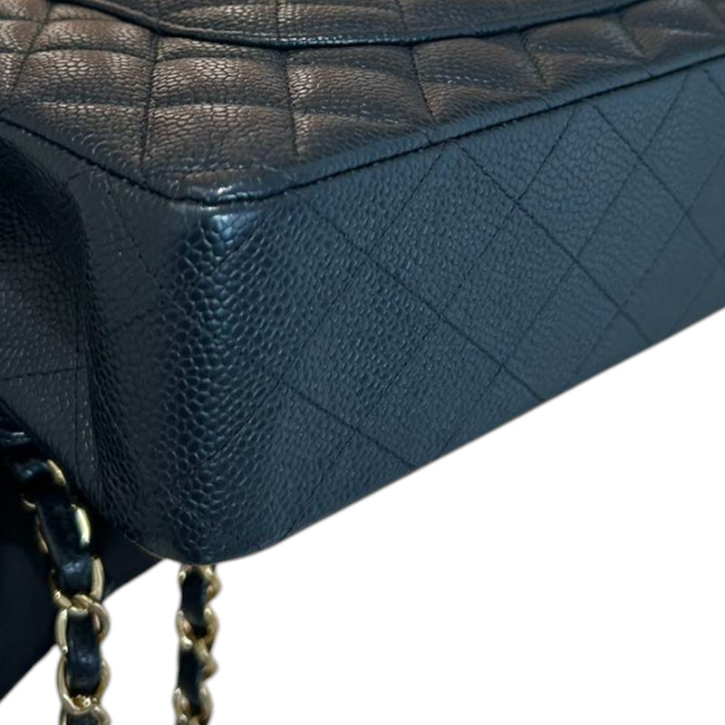 Classic Double Flap Medium Caviar Quilted Black GHW