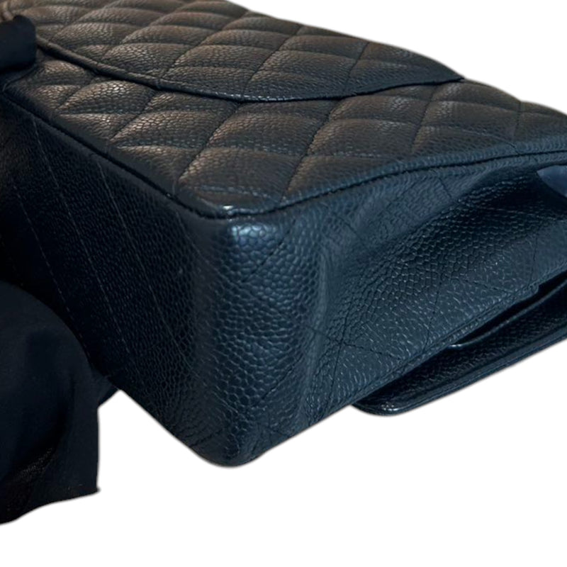 Classic Double Flap Medium Caviar Quilted Black GHW