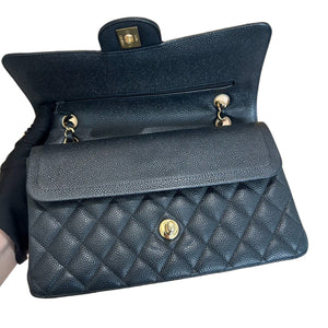 Classic Double Flap Medium Caviar Quilted Black GHW