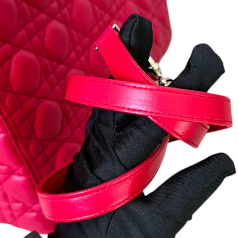 Lady Dior Large Lambskin Red SHW