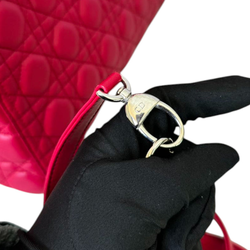 Lady Dior Large Lambskin Red SHW