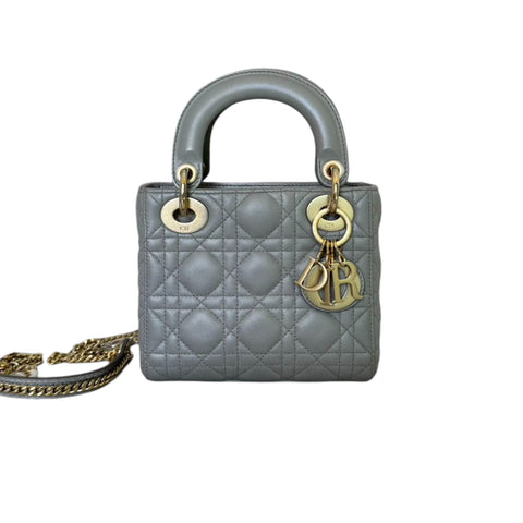 My ABCDior Lady Dior Small Lambskin Quilted Black GHW