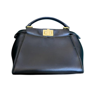 Peekaboo Iconic Satchel Mini Nappa Lambskin Black GHW