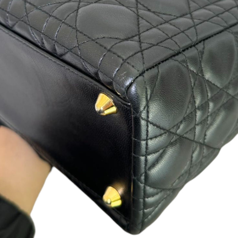 Lady Dior Large Lambskin Black GHW